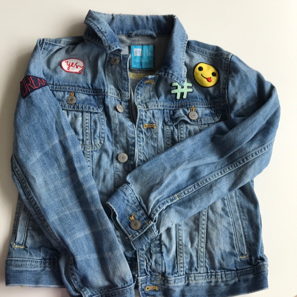 Girls Jean jacket with patches